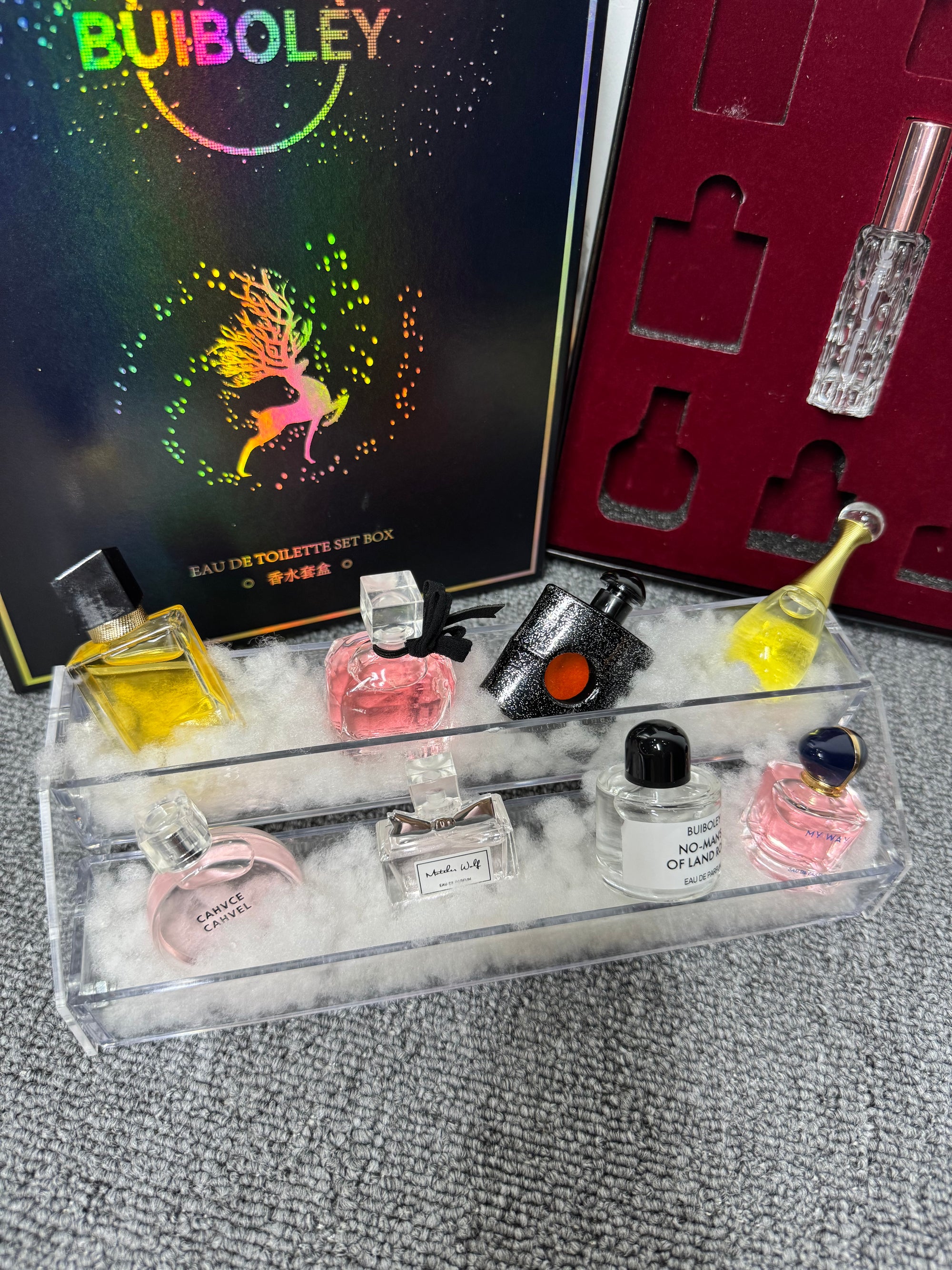 Lingling Mini Perfume Set: 8 Bottles with Gift Box