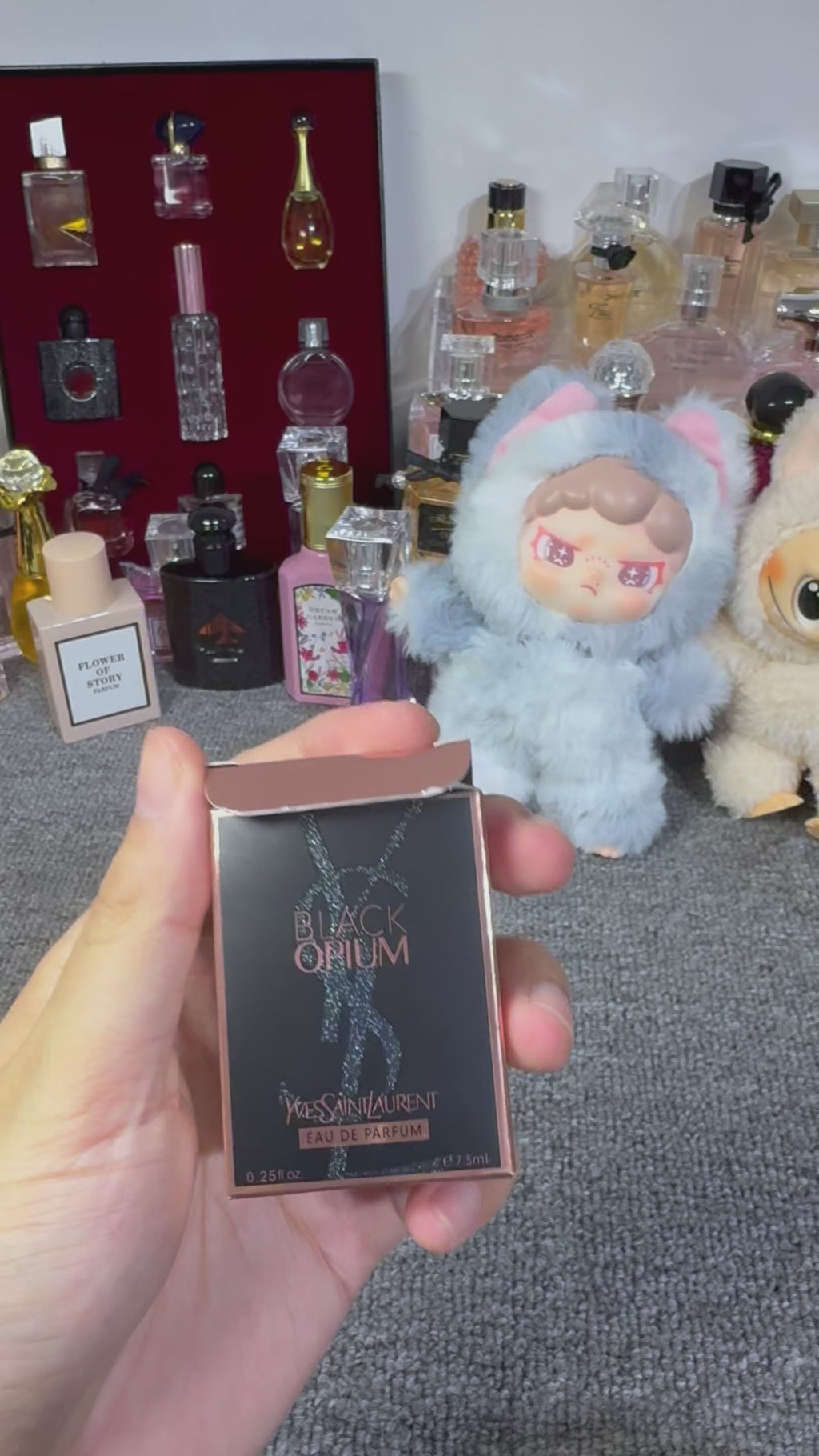 Lingling Black Opium Eau de Parfum with coffee and white flowers