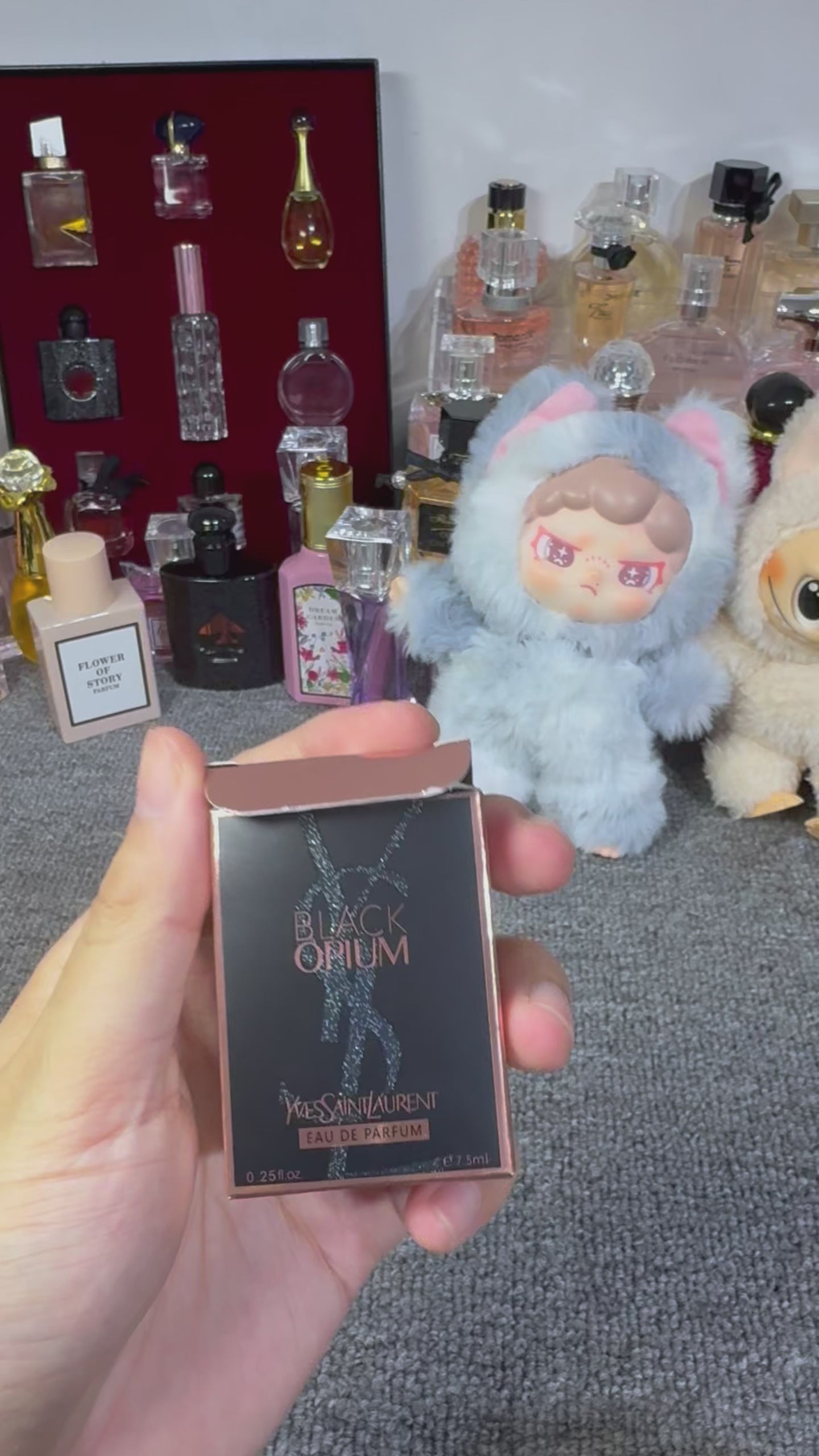 Lingling Black Opium Eau de Parfum with coffee and white flowers